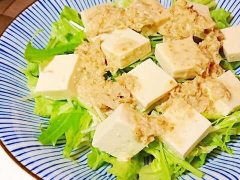 豆腐サラダ　ツナごまドレッシング